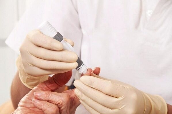 Valla de sangre para medir el azúcar para la diabetes